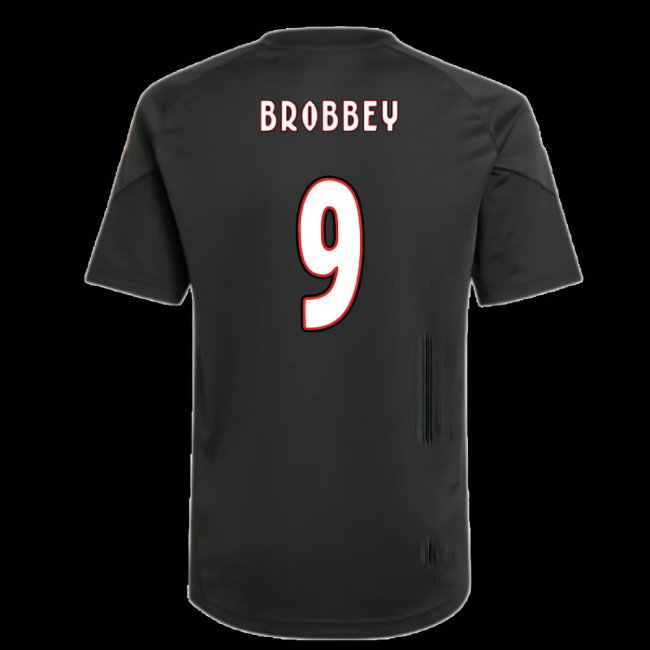 2025-2026 Ajax Training Shirt (Black) - Kids (Brobbey 9)