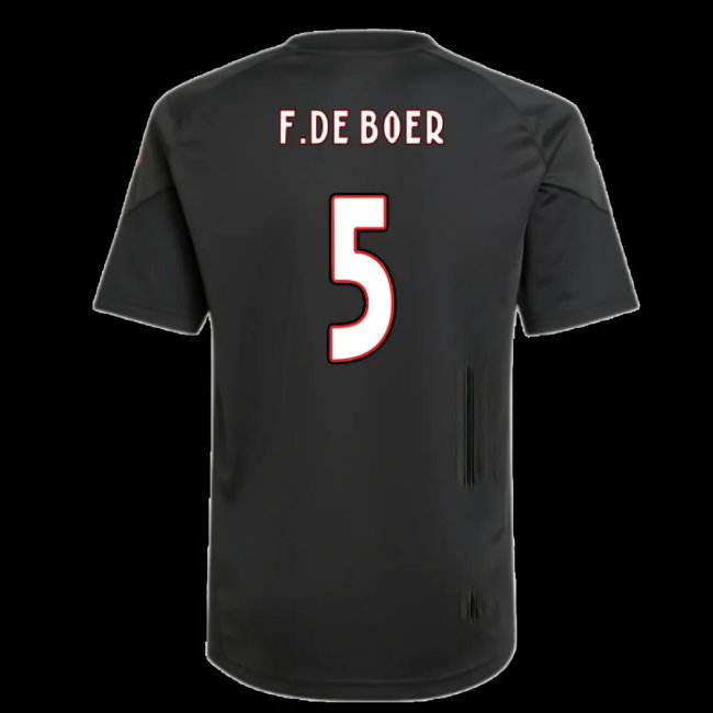 2025-2026 Ajax Training Shirt (Black) - Kids (F.De Boer 5)