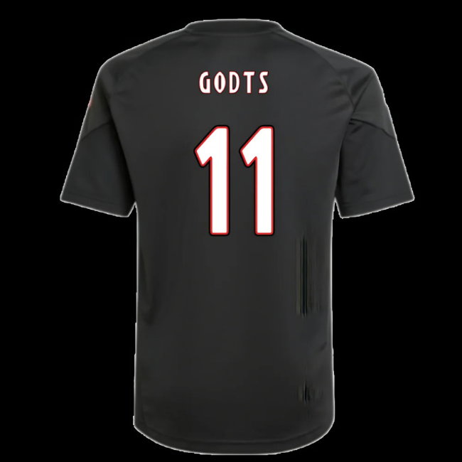 2025-2026 Ajax Training Shirt (Black) - Kids (Godts 11)