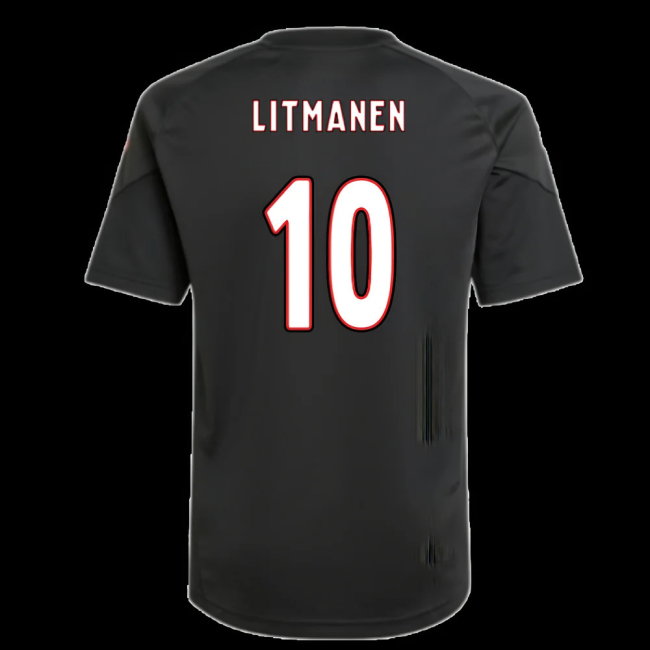 2025-2026 Ajax Training Shirt (Black) - Kids (Litmanen 10)