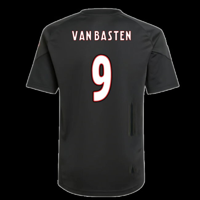 2025-2026 Ajax Training Shirt (Black) - Kids (Van Basten 9)