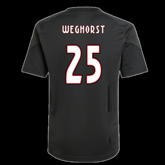 2025-2026 Ajax Training Shirt (Black) - Kids (Weghorst 25)