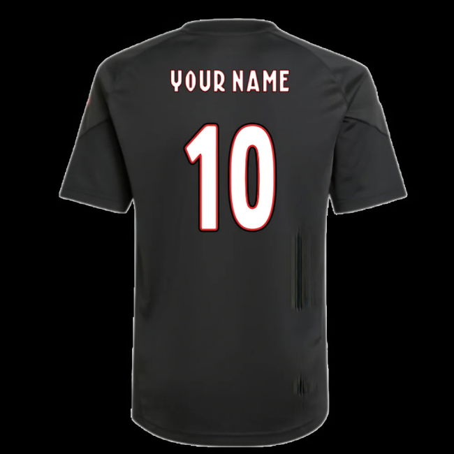 2025-2026 Ajax Training Shirt (Black) - Kids (Your Name)