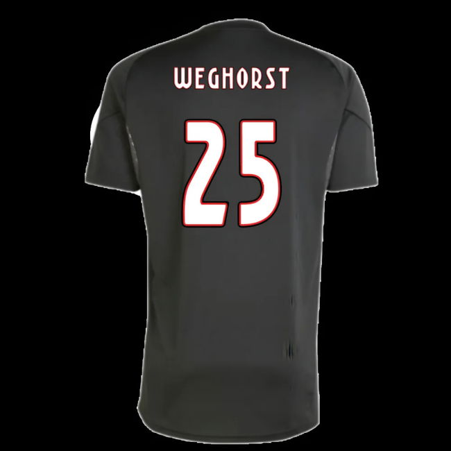 2025-2026 Ajax Training Shirt (Black) (Weghorst 25)