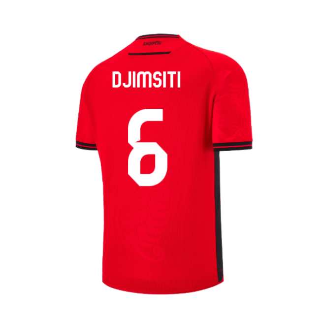 2025-2026 Albania Home Shirt (Kids) (Djimsiti 6)