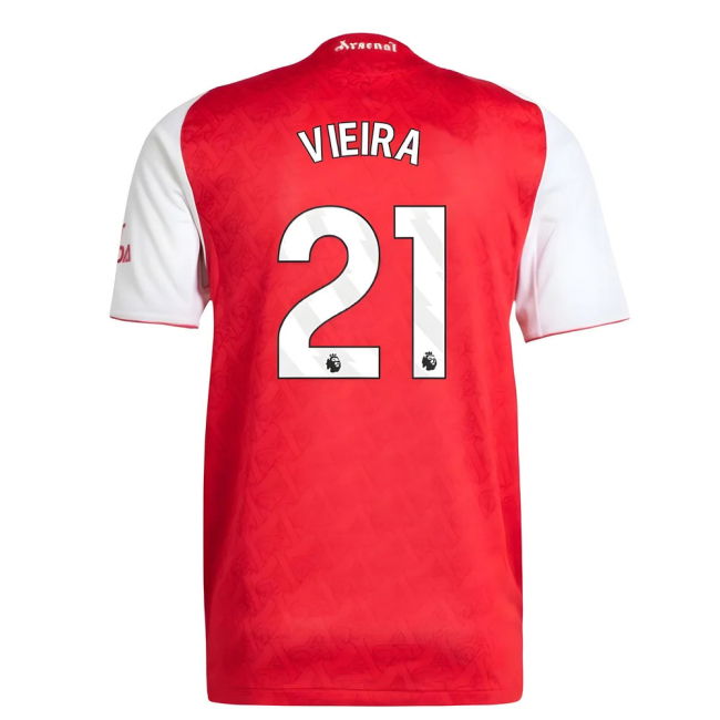 2025-2026 Arsenal Authentic Home Shirt (Vieira 21)