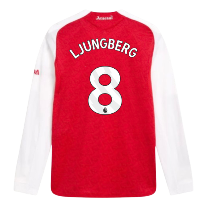 2025-2026 Arsenal Authentic Long Sleeve Home Shirt (Ljungberg 8)