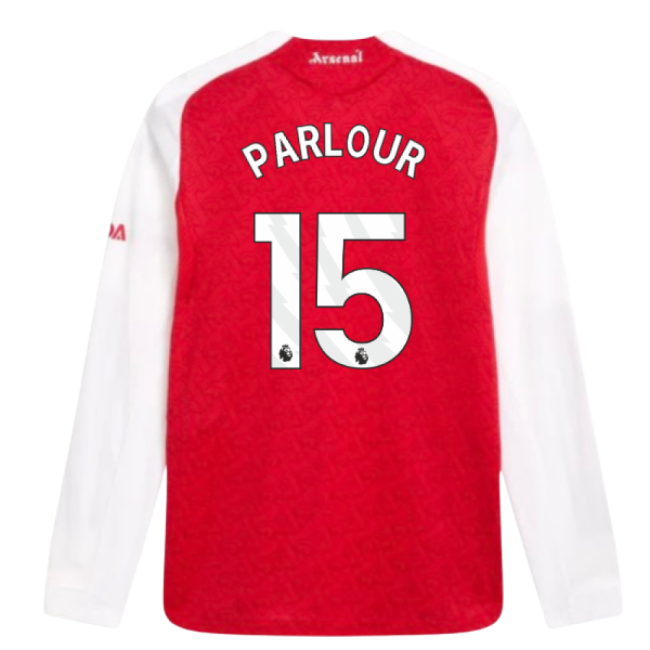 2025-2026 Arsenal Authentic Long Sleeve Home Shirt (Parlour 15)