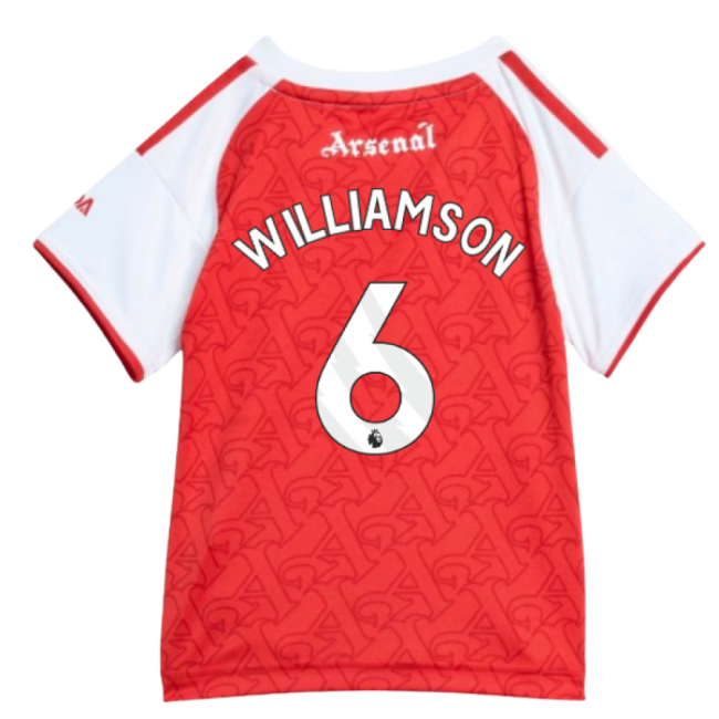 2025-2026 Arsenal Home Baby Kit (Williamson 6)