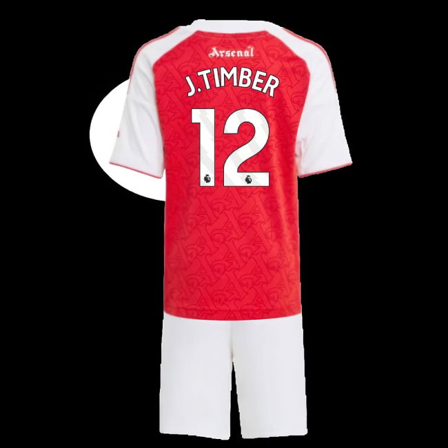 2025-2026 Arsenal Home Mini Kit (J.Timber 12)
