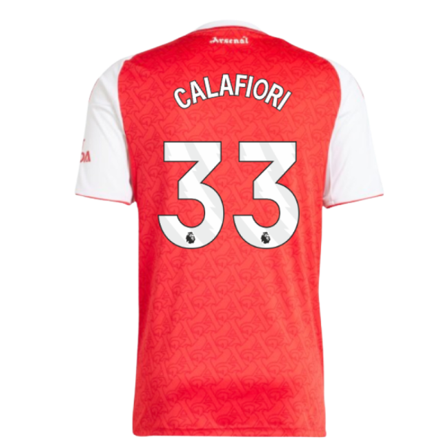 2025-2026 Arsenal Home Shirt (Calafiori 33)