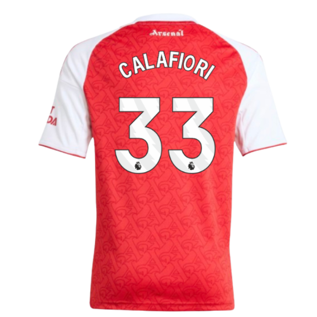2025-2026 Arsenal Home Shirt (Kids) (Calafiori 33)