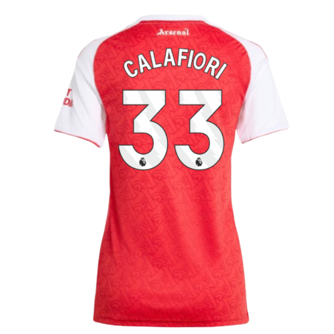 2025-2026 Arsenal Home Shirt (Womens) (Calafiori 33)