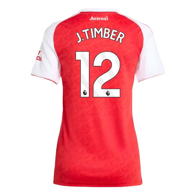 2025-2026 Arsenal Home Shirt (Womens) (J.Timber 12)