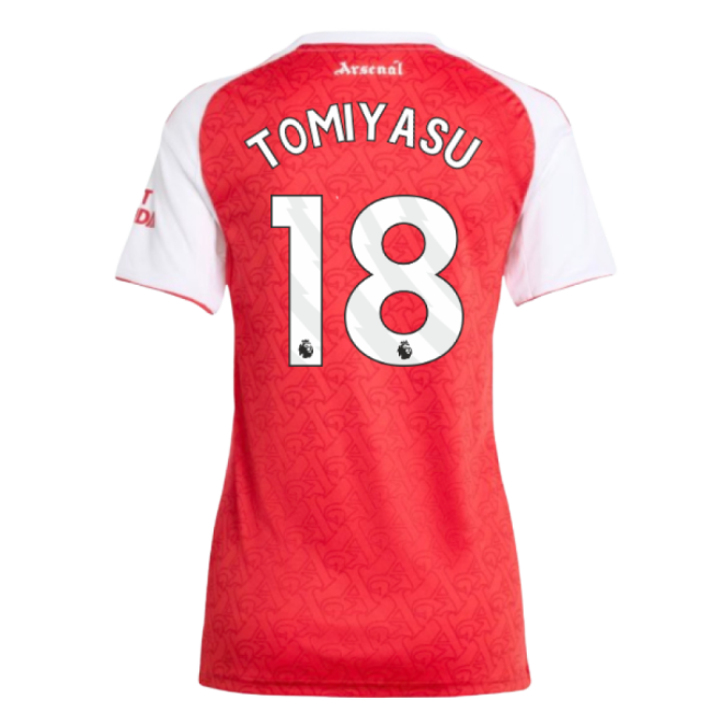 2025-2026 Arsenal Home Shirt (Womens) (Tomiyasu 18)