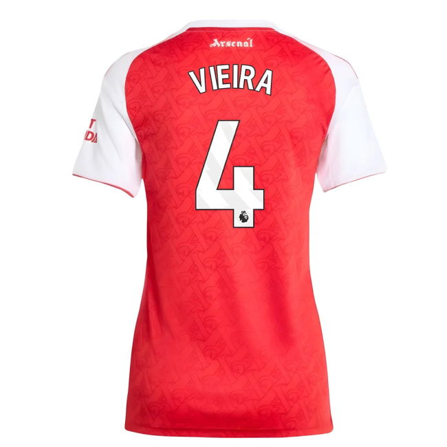 2025-2026 Arsenal Home Shirt (Womens) (Vieira 4)