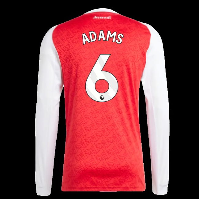 2025-2026 Arsenal Long Sleeve Home Shirt (Adams 6)