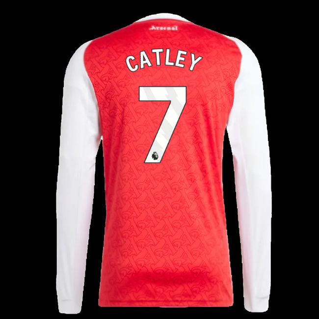 2025-2026 Arsenal Long Sleeve Home Shirt (Catley 7)