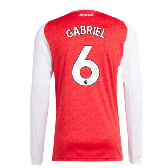 2025-2026 Arsenal Long Sleeve Home Shirt (Gabriel 6)