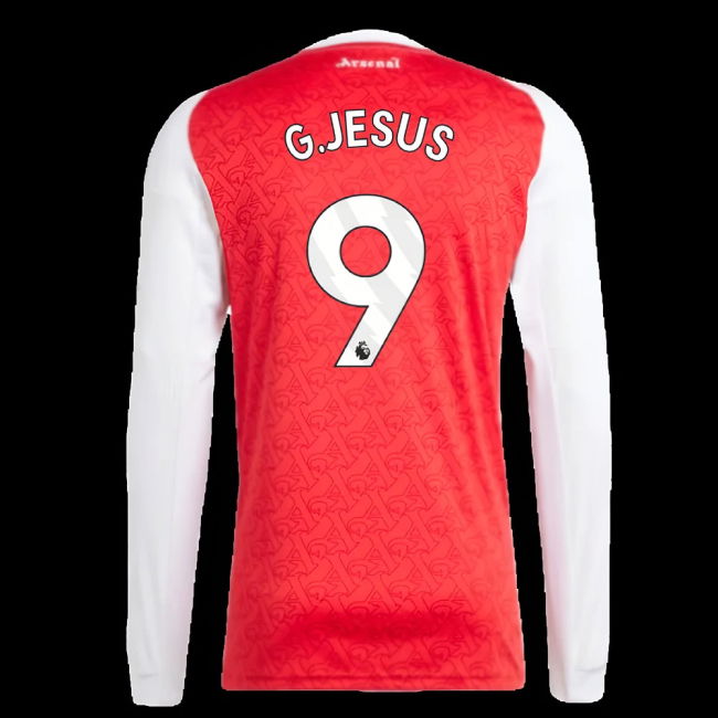 2025-2026 Arsenal Long Sleeve Home Shirt (G.Jesus 9)