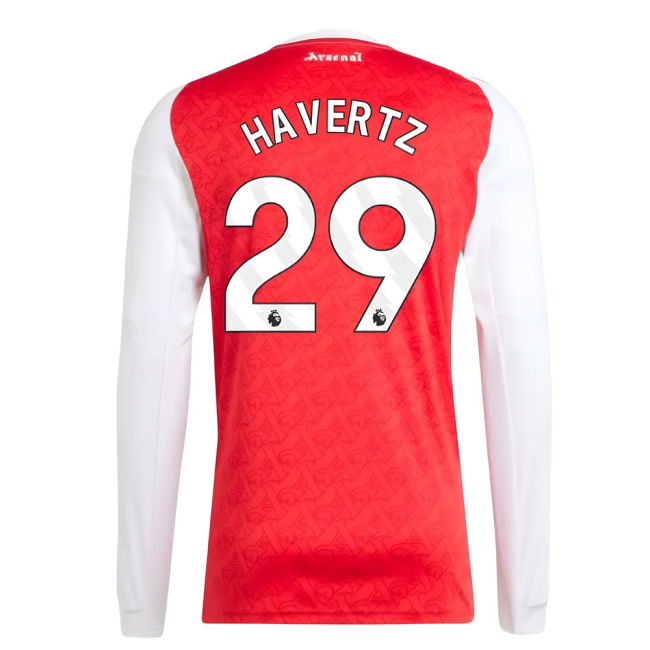 2025-2026 Arsenal Long Sleeve Home Shirt (Havertz 29)
