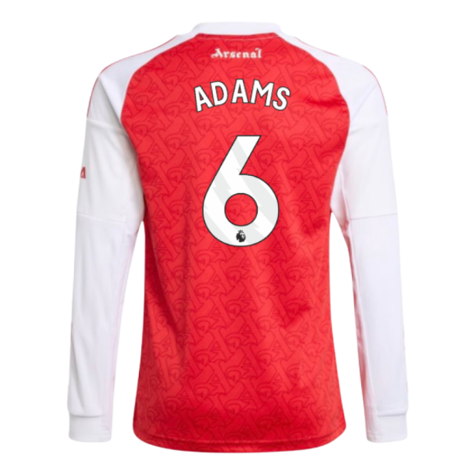 2025-2026 Arsenal Long Sleeve Home Shirt (Kids) (Adams 6)