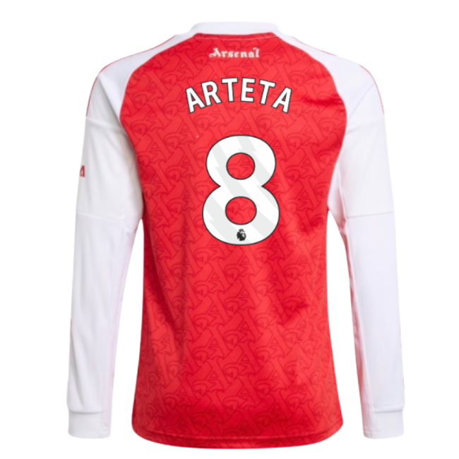 2025-2026 Arsenal Long Sleeve Home Shirt (Kids) (Arteta 8)