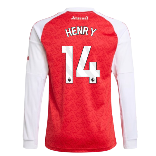 2025-2026 Arsenal Long Sleeve Home Shirt (Kids) (Henry 14)