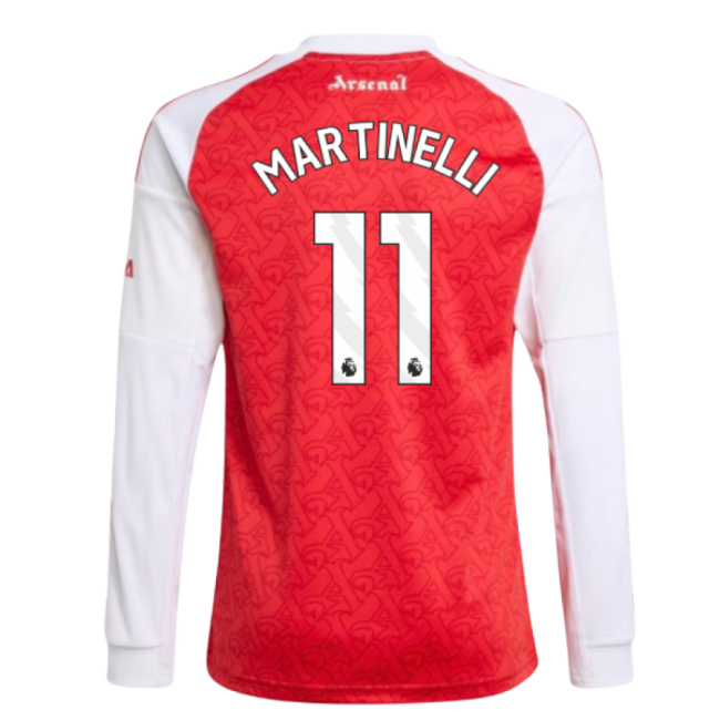 2025-2026 Arsenal Long Sleeve Home Shirt (Kids) (Martinelli 11)
