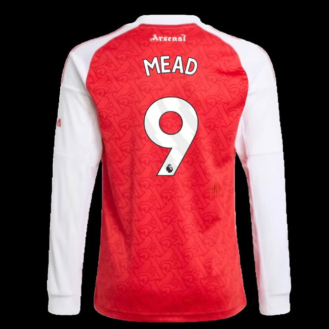 2025-2026 Arsenal Long Sleeve Home Shirt (Kids) (Mead 9)