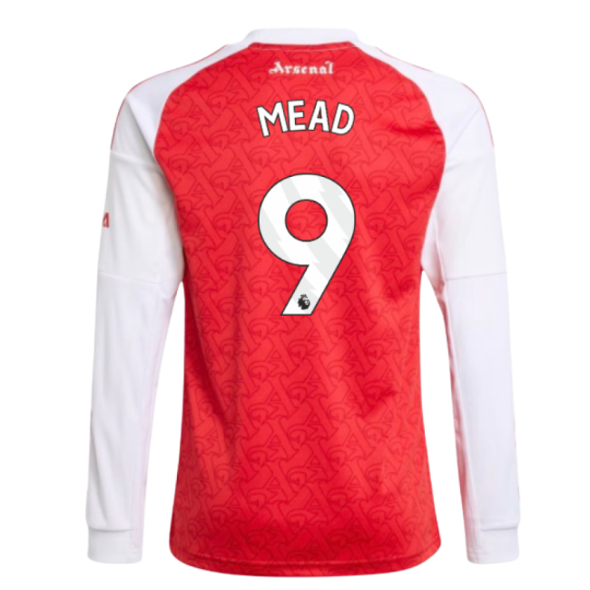 2025-2026 Arsenal Long Sleeve Home Shirt (Kids) (Mead 9)