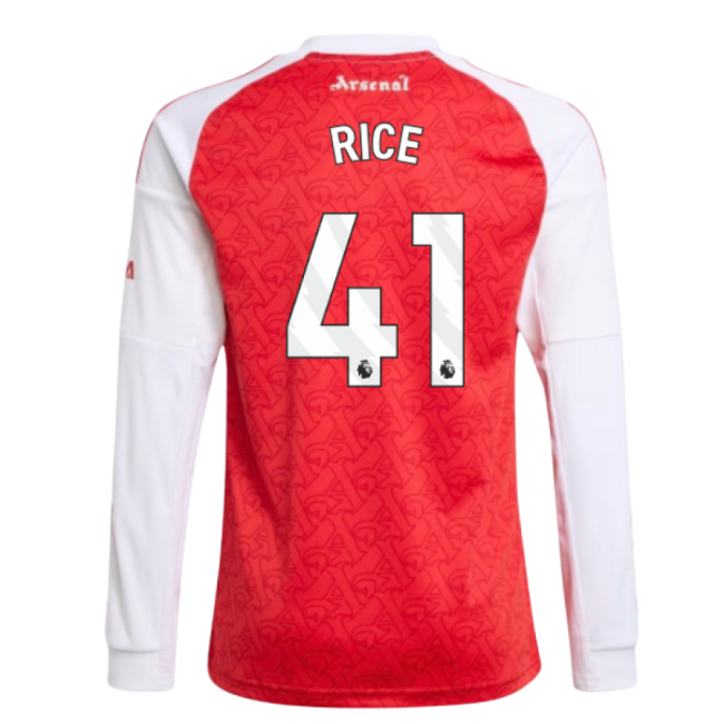 2025-2026 Arsenal Long Sleeve Home Shirt (Kids) (Rice 41)