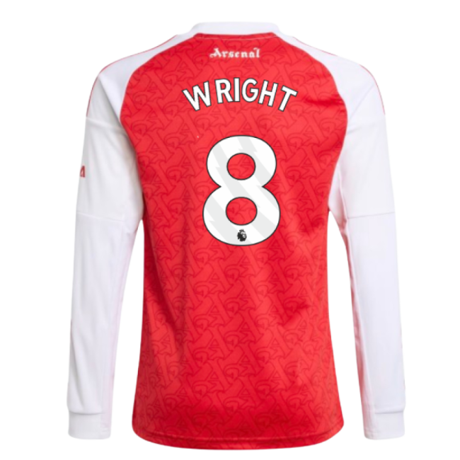 2025-2026 Arsenal Long Sleeve Home Shirt (Kids) (Wright 8)