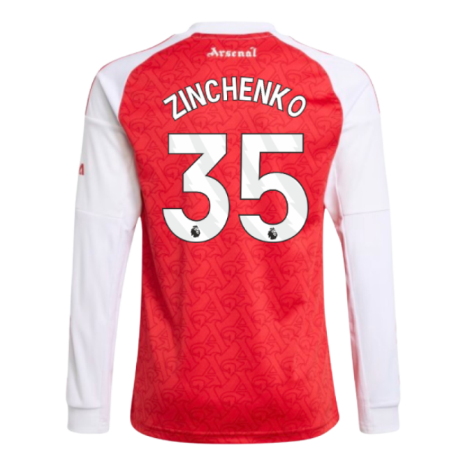 2025-2026 Arsenal Long Sleeve Home Shirt (Kids) (Zinchenko 35)