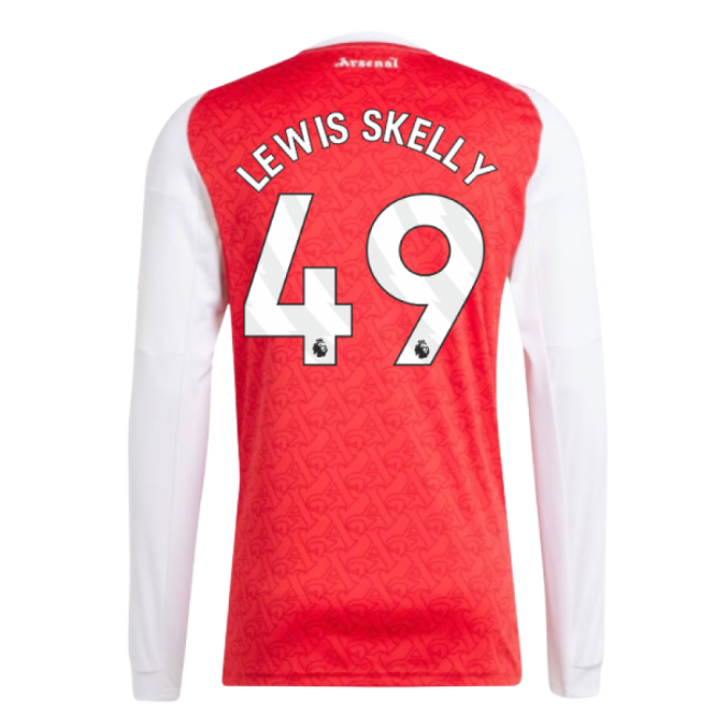 2025-2026 Arsenal Long Sleeve Home Shirt (Lewis Skelly 49)