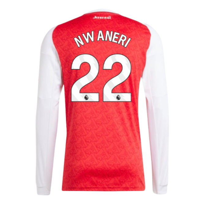 2025-2026 Arsenal Long Sleeve Home Shirt (Nwaneri 22)
