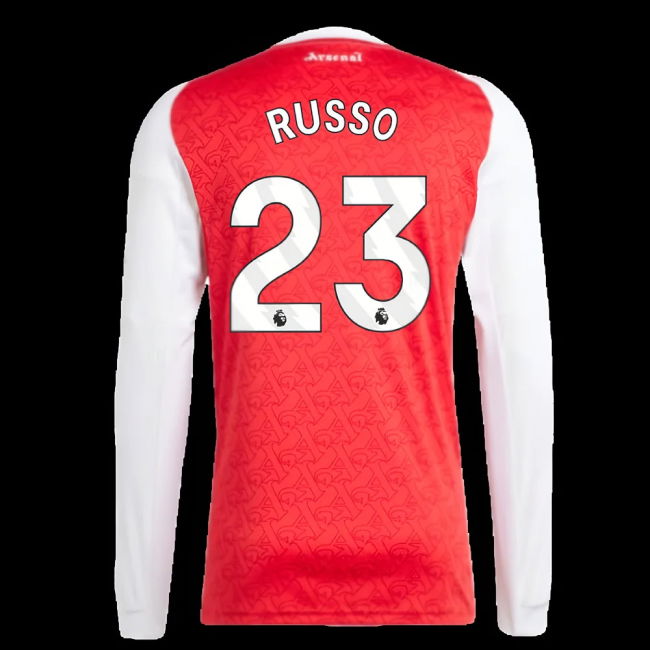 2025-2026 Arsenal Long Sleeve Home Shirt (Russo 23)