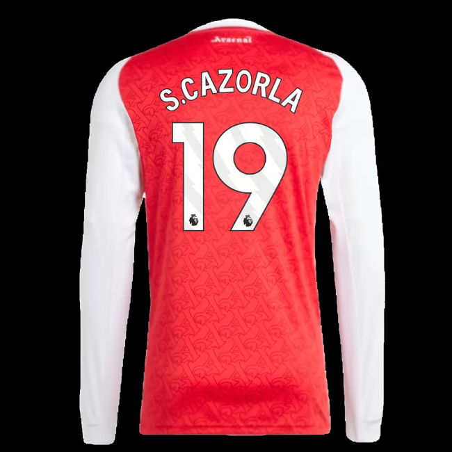 2025-2026 Arsenal Long Sleeve Home Shirt (S.Cazorla 19)
