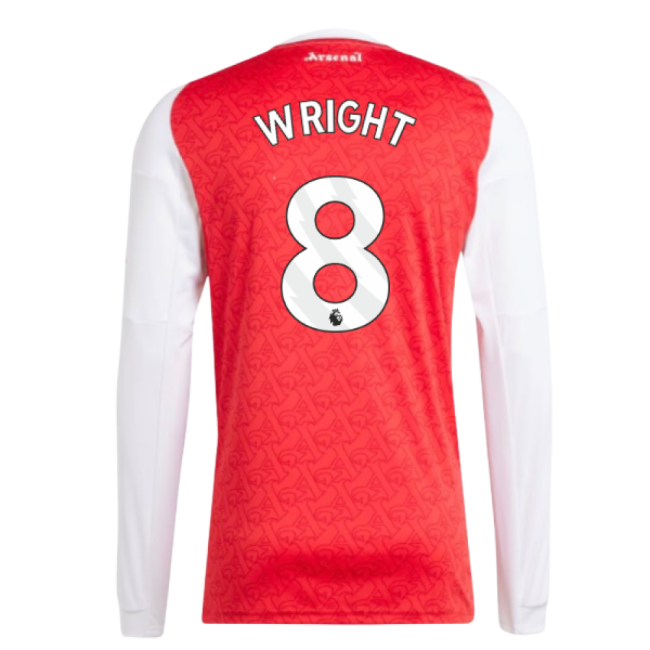2025-2026 Arsenal Long Sleeve Home Shirt (Wright 8)