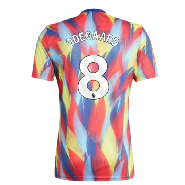 2025-2026 Arsenal Pre-Match Shirt (Victory Blue) (Odegaard 8)