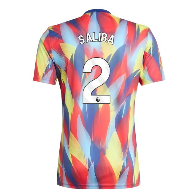 2025-2026 Arsenal Pre-Match Shirt (Victory Blue) (Saliba 2)