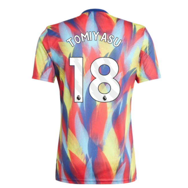 2025-2026 Arsenal Pre-Match Shirt (Victory Blue) (Tomiyasu 18)