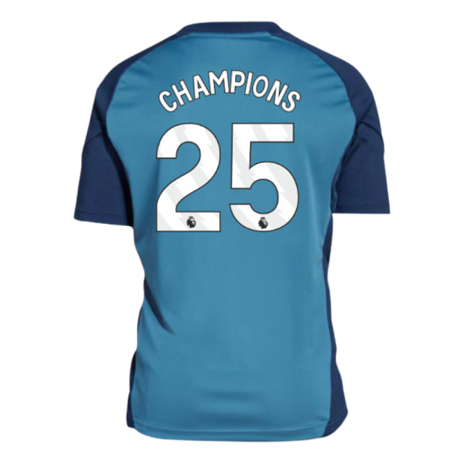 2025-2026 Arsenal Training Shirt (Blanch Blue) - Kids (Champions 25)