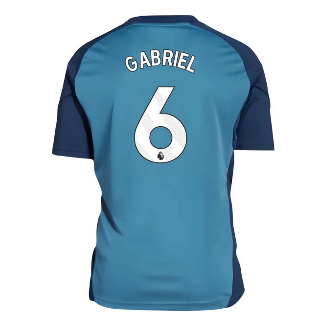 2025-2026 Arsenal Training Shirt (Blanch Blue) - Kids (Gabriel 6)