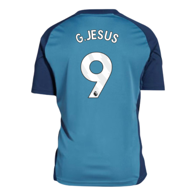 2025-2026 Arsenal Training Shirt (Blanch Blue) - Kids (G.Jesus 9)