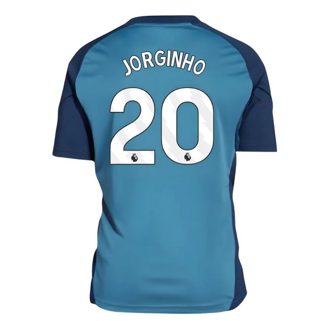 2025-2026 Arsenal Training Shirt (Blanch Blue) - Kids (Jorginho 20)