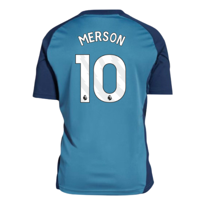 2025-2026 Arsenal Training Shirt (Blanch Blue) - Kids (Merson 10)