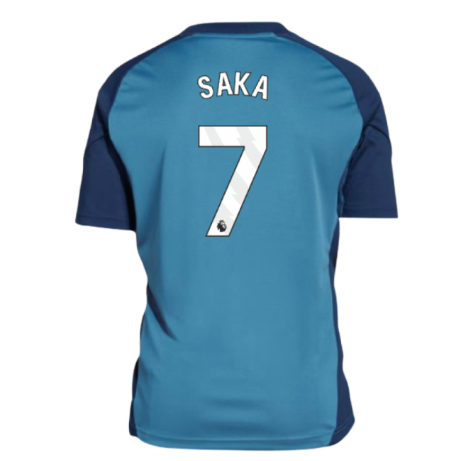 2025-2026 Arsenal Training Shirt (Blanch Blue) - Kids (Saka 7)