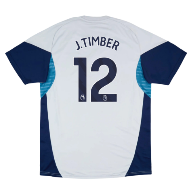 2025-2026 Arsenal Training Shirt (Grey Two) (J.Timber 12)