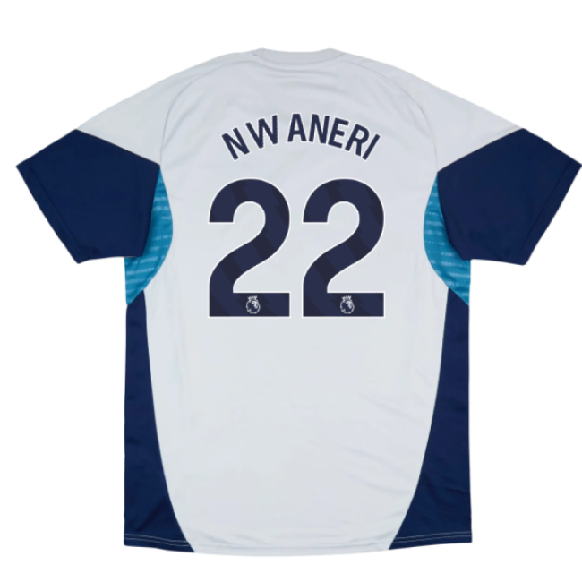 2025-2026 Arsenal Training Shirt (Grey Two) (Nwaneri 22)